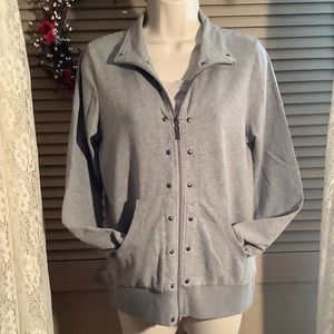 Free Spirit knit zip jacket sweater no hood Small NEW